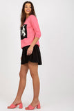 Stylish Sweatshirt and Skirt Set with Decorative Print