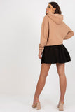 Hooded Sweatshirt and Flared Skirt Set with Print
