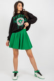 Hooded Sweatshirt and Flared Skirt Set with Print