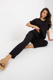 Summer Blouse and High-Waisted Pants Set
