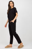 Summer Blouse and High-Waisted Pants Set