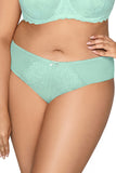 Floral Lace Panties with Bow and Rubber Lace Waistband