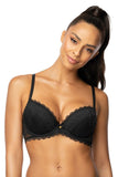 Elegant Lace Push-Up Bra for Deep Necklines and Comfort