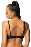 Elegant Lace Push-Up Bra for Deep Necklines and Comfort