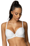 Elegant Lace Push-Up Bra for Deep Necklines and Comfort