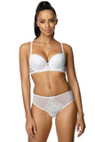 Elegant Floral Lace Push-Up Bra with Adjustable Straps