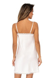 TIFFANI Satin Chemise with Lace and Adjustable Straps