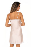 Elegant Satin Chemise with Lace Details