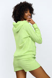 Cozy Long-Sleeve Hoodie & Short Sweat Shorts Set