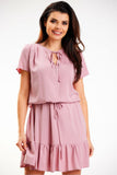 Lightweight Chiffon Summer Dress with Shoulder Slits