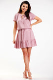 Lightweight Chiffon Summer Dress with Shoulder Slits