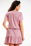 Lightweight Chiffon Summer Dress with Shoulder Slits