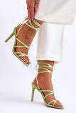 Stylish Women's Stiletto Sandals with Eco Leather Insole