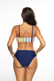Stylish High-Cut Two-Piece Swimsuit with Removable Inserts