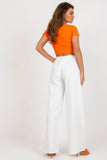 Elegant High-Waisted Pleated Pants with Pockets