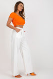 Elegant High-Waisted Pleated Pants with Pockets