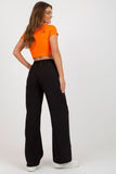 Elegant High-Waisted Pleated Pants with Pockets
