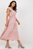 Sleeveless Loose Summer Dress with Square Neckline