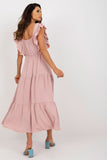Sleeveless Loose Summer Dress with Square Neckline