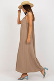 Loose Cut Summer Dress with Tied Straps for Warm Days