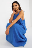 Loose Summer Dress with Tied Straps for Warm Days