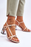 Elegant Eco Leather Strappy Sandals with Stiletto Heel