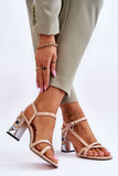 Elegant Eco Leather Strappy Sandals with Stiletto Heel