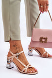 Elegant Eco Leather Strappy Sandals with Stiletto Heel