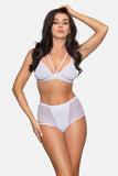 Elegant High Waisted Panties with Tulle Panels