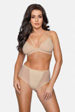 Elegant High-Waisted Panties with Tulle Panels