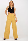 High-Waisted Women's Pants with Zipper and Slip Pockets