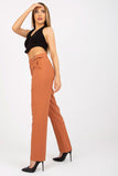 High-Waisted Straight-Leg Women's Pants with Pockets