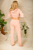Comfortable Cotton Pants with Cuffed Hem and Pockets