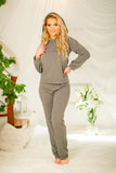 Comfortable Cuffed Cotton Pants with Zippered Pockets