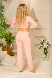 Comfortable Cotton Pants with Drawstring Hem and Pockets