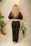 Cotton Fogo Drawstring Pants with Pockets and Relaxed Fit