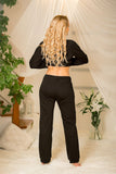Comfortable Cotton Knit Pants with Stylish Pockets
