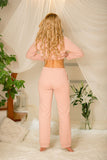 Boho-Style Cotton Pants with Lace Pockets for Comfort