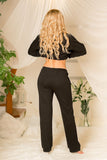 Stylish Cotton Sweatpants with Lace Trim for Everyday Comfort