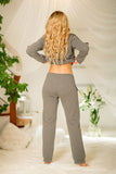 Elegant Boho-Style Cotton Pants with Lace Trim Detail