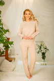 Boho-Style Cotton Pants with Lace Pockets for Comfort