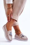 Elegant Leather Moccasins with Tassels and Non-Slip Sole