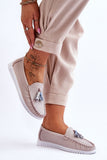 Elegant Leather Moccasins with Tassels and Non-Slip Sole