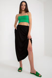 Looser Cut Summer Skirt with Elastic Waist and Pockets