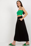 Looser Cut Summer Skirt with Elastic Waist and Pockets