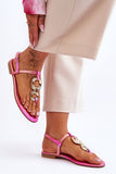 Stylish Artificial Leather Sandals with Comfortable Footbed