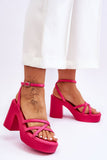 Stylish High Heel Sandals with Comfortable Footbed