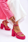 Stylish High Heel Sandals with Comfortable Footbed