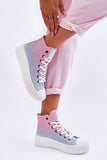 Stylish Women's High-Top Sneakers with Comfort Insole