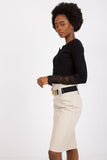 Elegant Ribbed Blouse with Lace Detail for Everyday Style